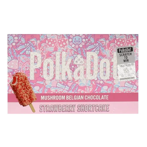 Polkadot Strawberry Shortcake Chocolate Bar