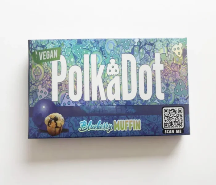 Polkadot Blueberry Muffin Magic Mushroom Chocolate Bar
