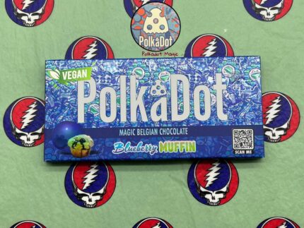 Polkadot Blueberry Muffin Magic Mushroom Chocolate Bar