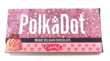 Polkadot Cherry Garcia Magic Mushroom Chocolate Bar